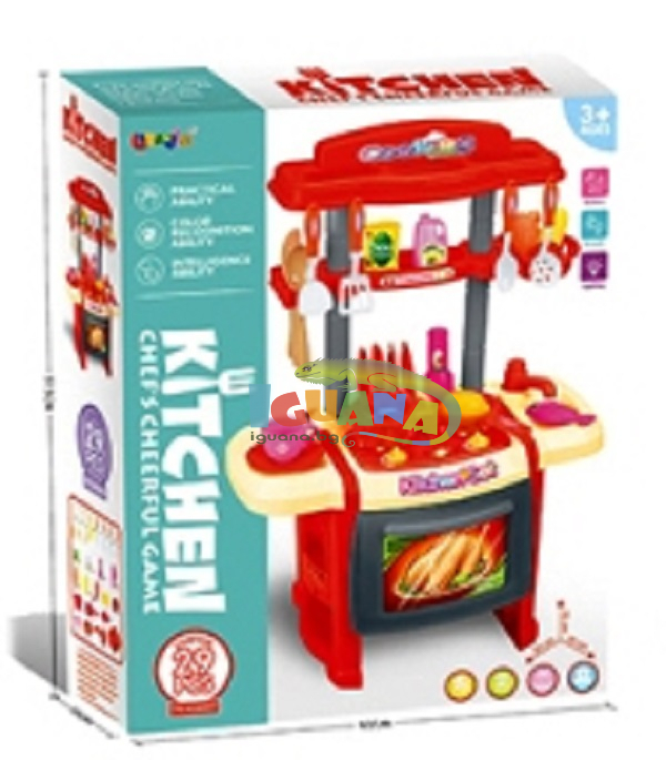 Детски Реалистична Голяма Кухня с Мивка, Звук и Светлини