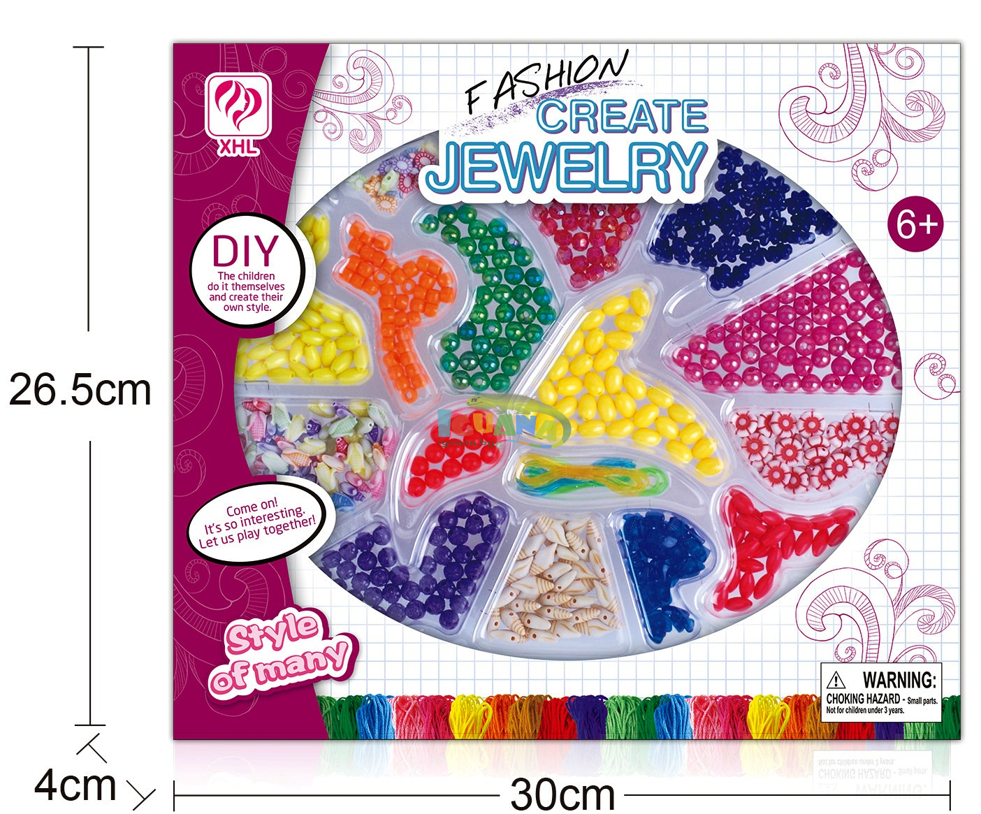 Среден Комплект Мъниста за Бижута