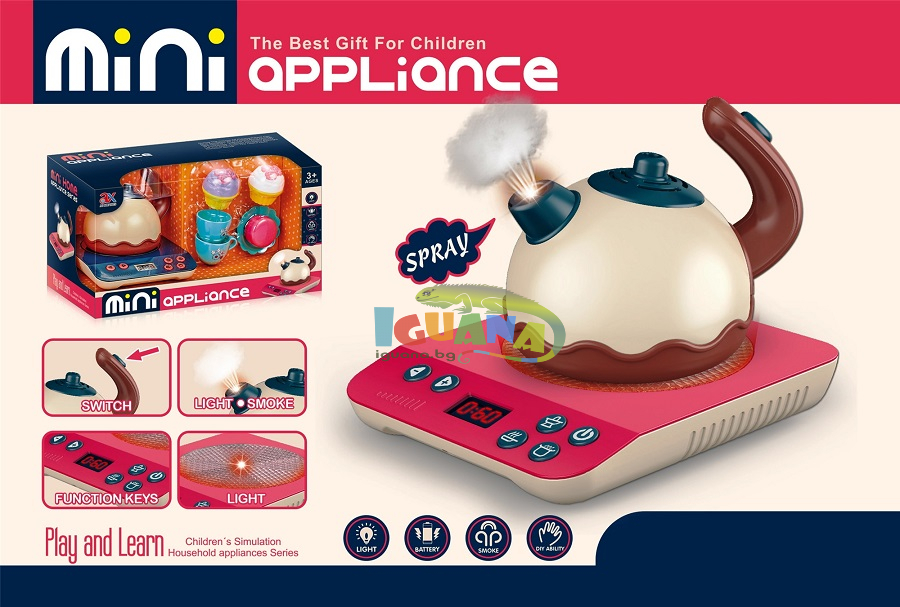 Комплект Детски Котлон, Чайник с Пара и Десерти