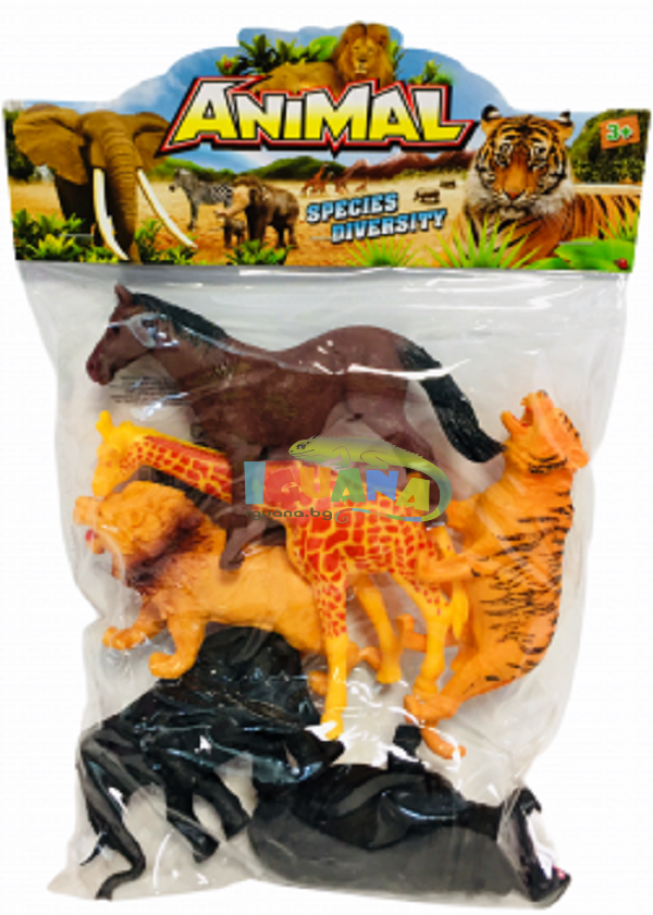 Комплект Диви Животни 6бр