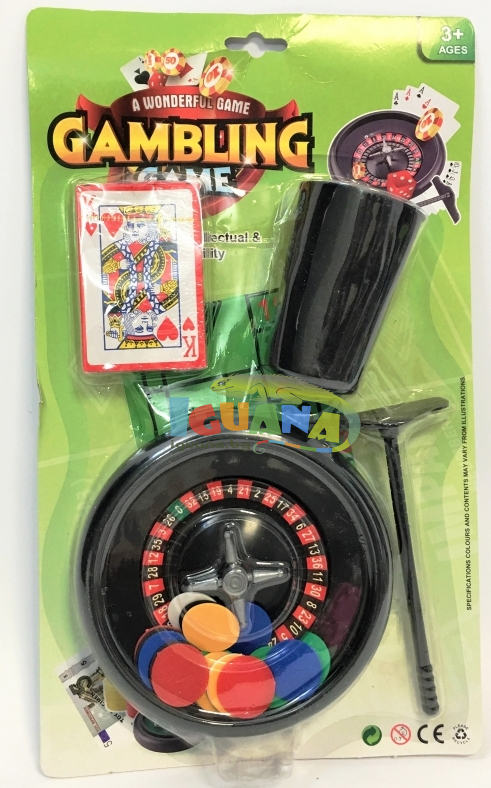 Игрален Комплект с Карти, Ролетка и Чипове
