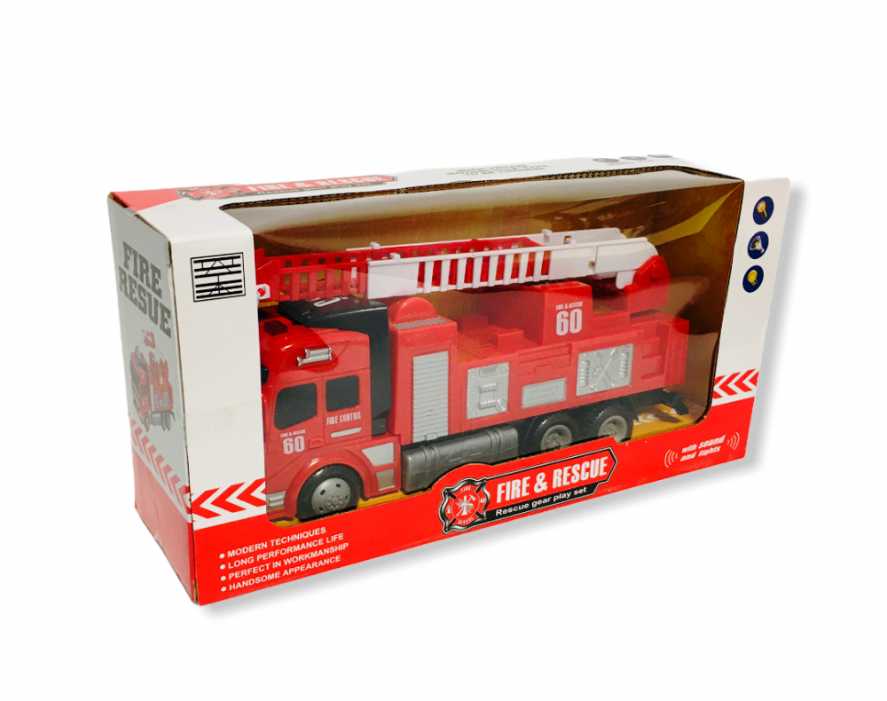 Пожарна с Телескопична стълба, Светлини и Звук