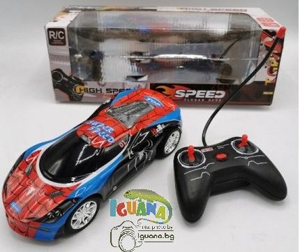 Кола Човека Паяк с Радиоконтрол, 4 посоки