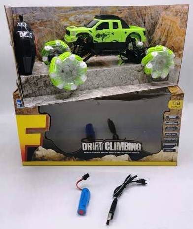 Катерещ се Джип с Радиоконтрол, 4 посоки, Свети