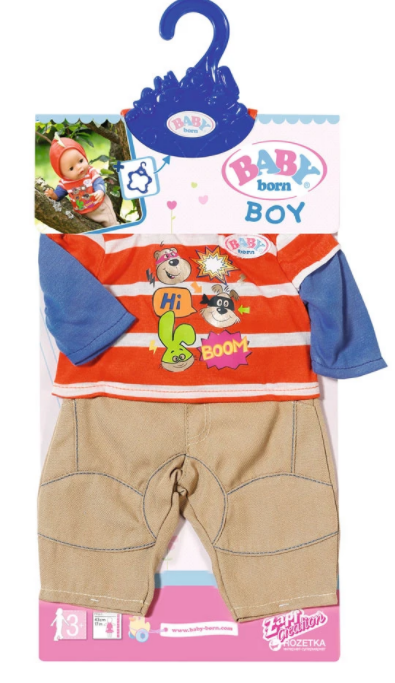 BABY Born, Бейби Борн - Дрешки за кукла момче, 2 цвята