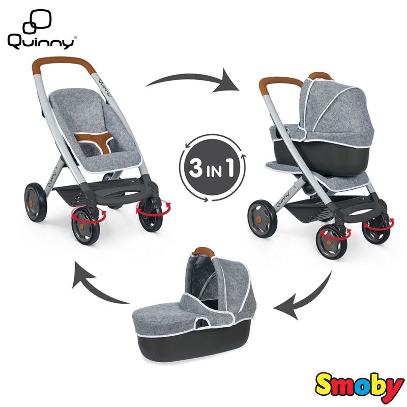 Smoby Количка за кукла 3в1 Maxi Cosi & Quinny