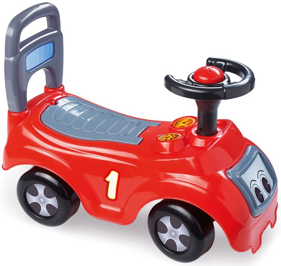 Кола за яздене, бутане с Очички, Бипка и багажник, Моята първа Ride-On DOLU, до 25 кг