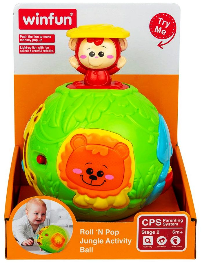 WINFUN Многофункционална Активна топка със ЗВУК, Цветна и Забавна