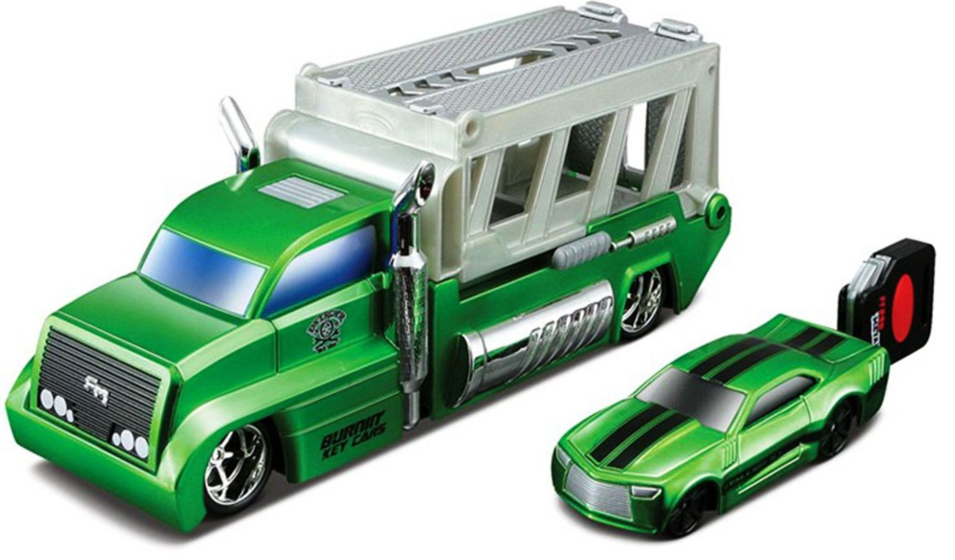 MAISTO FRESH Комплект Камион с кола и ключ изстрелвачка,забавни трикове