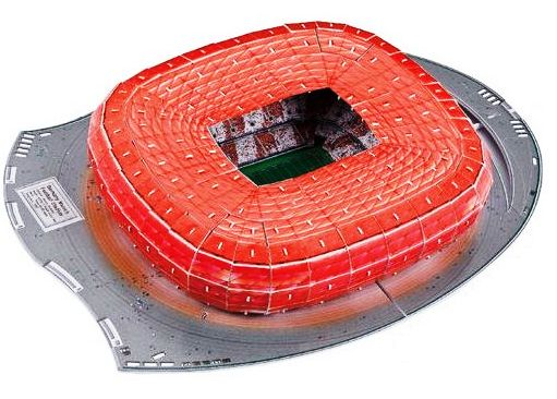 Пъзел 3D Стадион АЛИАНЦ АРЕНА БАЙЕРН, 150 части