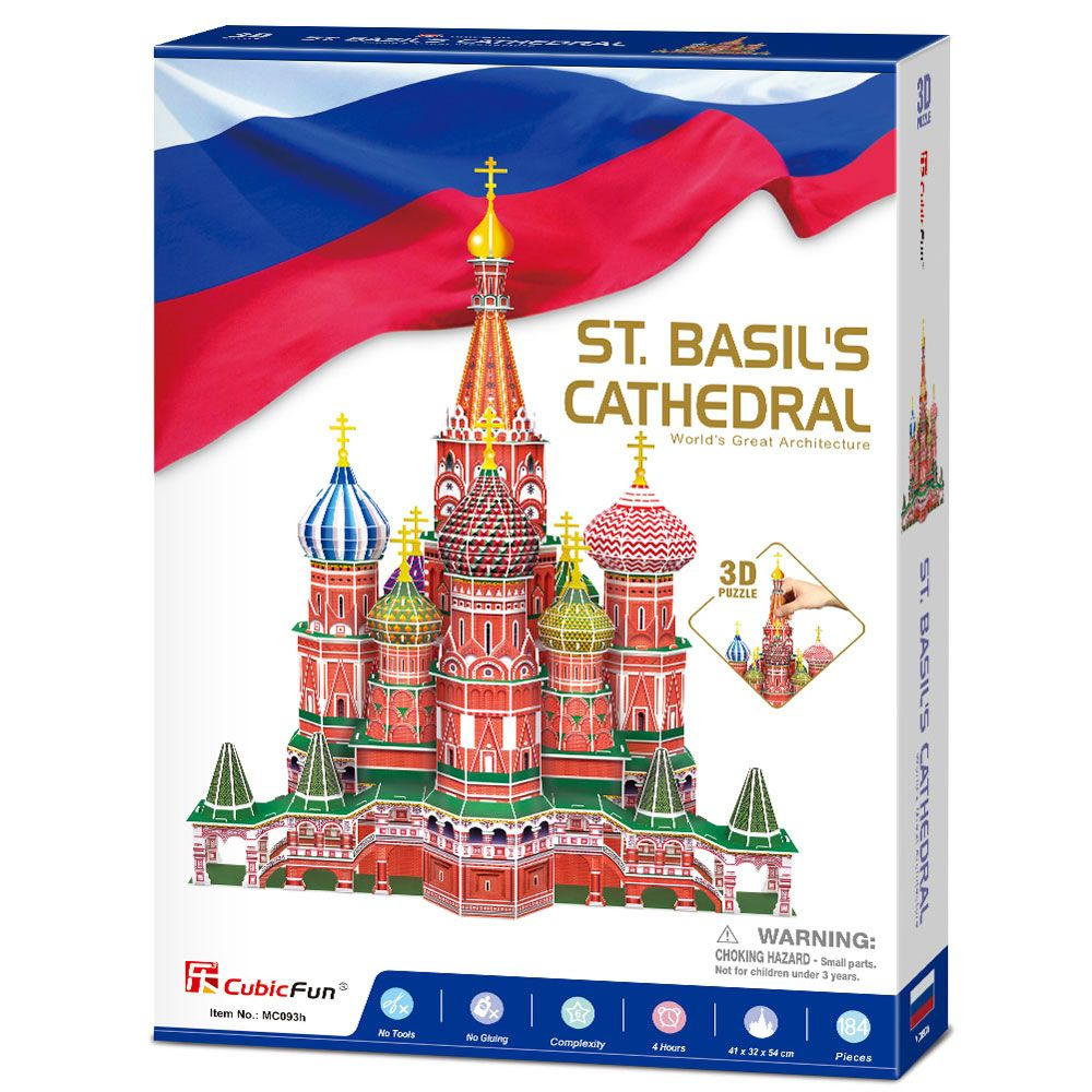 CubicFun 3D Пъзел St.BASIL'S CATHEDRAL, 184 части