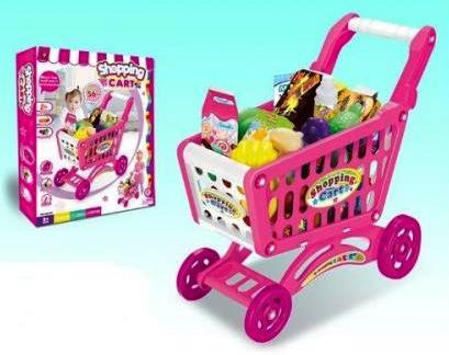 OCIE Количка за пазаруване Shopping Cart, розова, 56 части