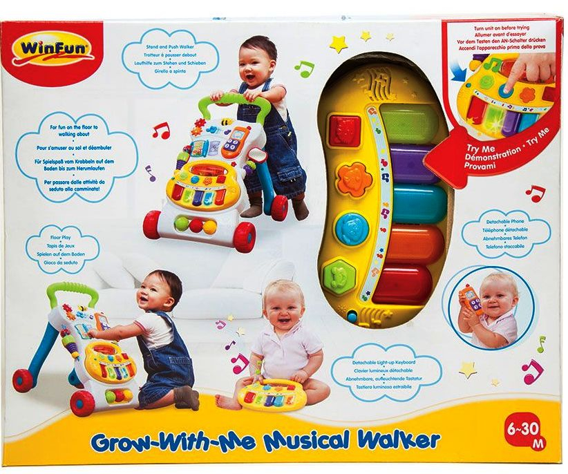 WINFUN Музикална проходилка GROW WITH ME + много различни аксесоари, 6-30 месеца
