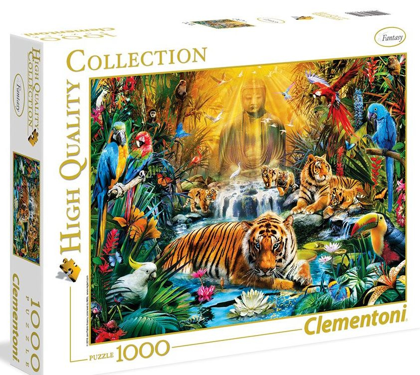 CLEMENTONI 1000 части Пъзел Mystic Tigers