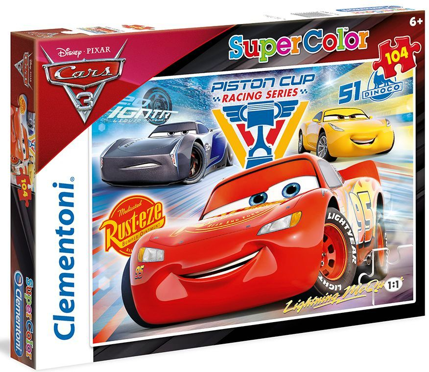 CLEMENTONI Пъзел CARS/ Колите Маккуин, 104 части