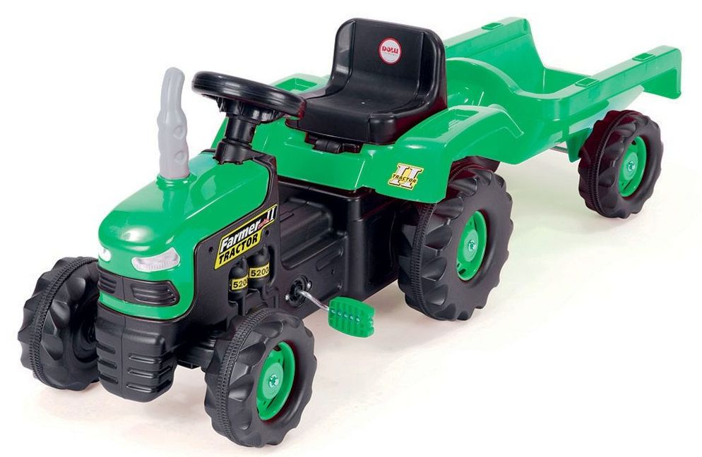 DOLU Трактор с ремарке с педали до 50кг, 52х45х150см
