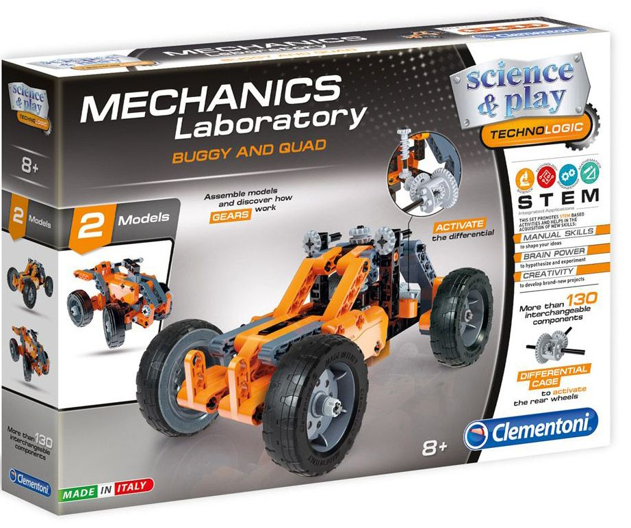 CLEMENTONI MECHANICS LABORATORY Конструктор Бъги 130 части, направи си сам