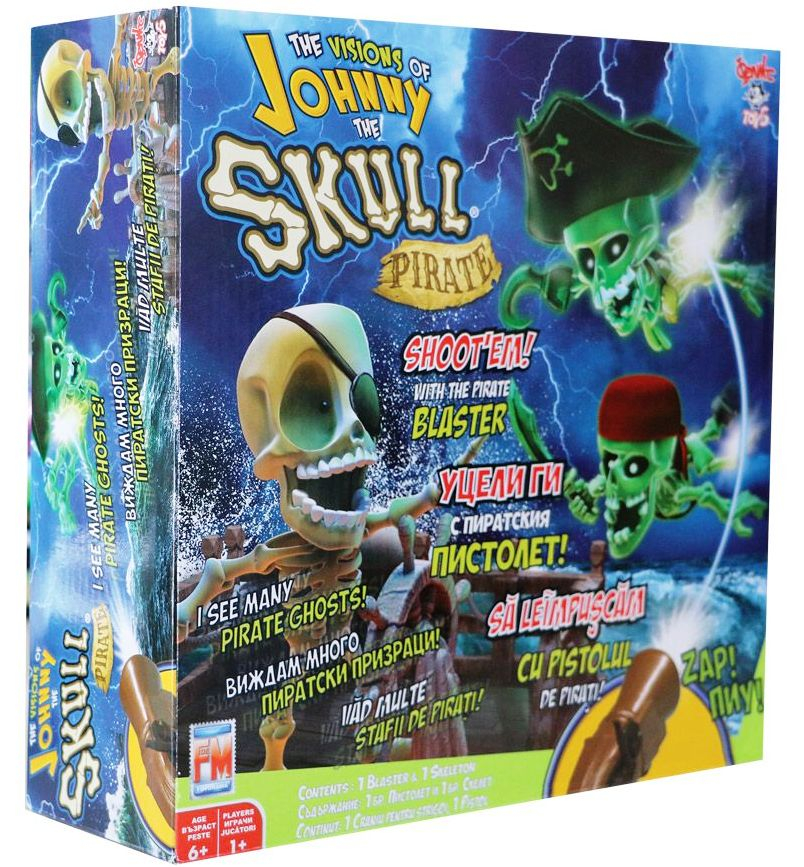 JOHNNY THE SKULL Забавна Игра Пиратските приключения на Джони Черепа, 6 проектора, 4 нива на трудност
