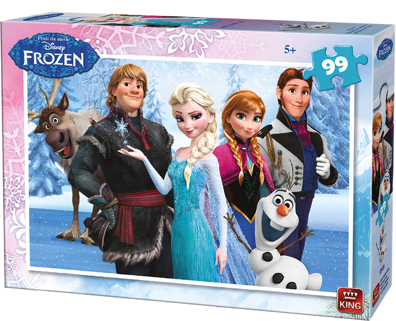 Пъзел 2в1 FROZEN 99 части Замръзналото кралство KING, Холандия