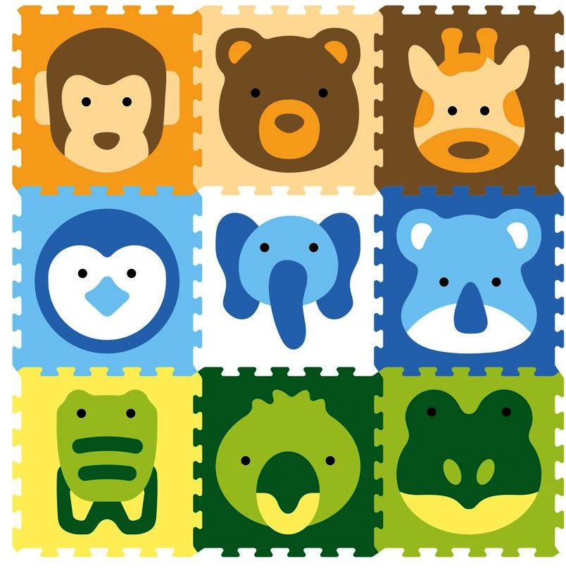 Sun Ta Toys Мек пъзел ЖИВОТНИ