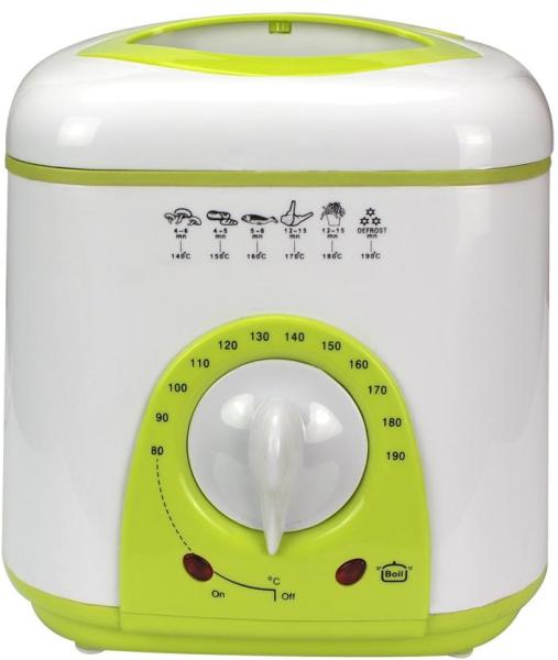 Фритюрник мини sapir sp 1980 bc, 950w, 1 литър, бял/зелен, 2 ГОДИНИ ГАРАНЦИЯ