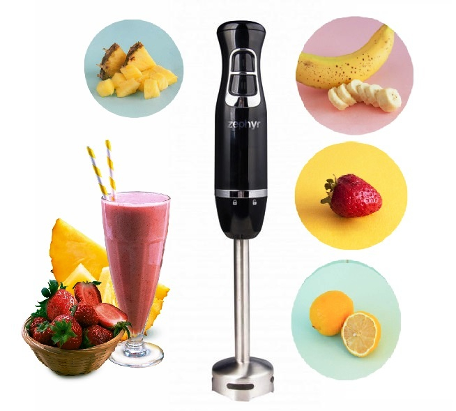 Пасатор ZEPHYR ZP 1112 XS, 800 W, 2 степени, Метален накрайник, Черен