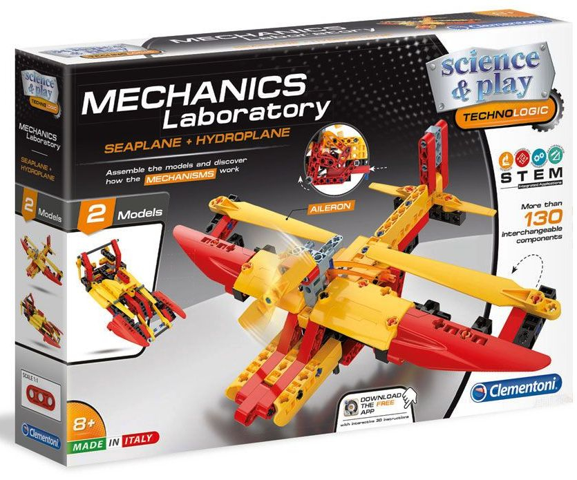CLEMENTONI MECHANICS LABORATORY Конструктор Самолет 130 части