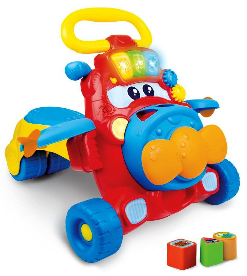 WINFUN Музикална проходилка Ride - On 2в1 Самолет Junior Jet, сортер