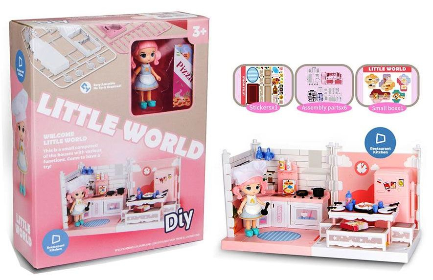 OCIE Мини Кухня с Кукла и аксесоари Little World