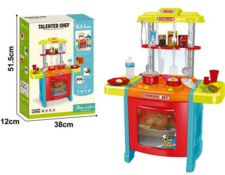 OCIE Кухня Talented Chef, Червена, 42 части със звук и светлини
