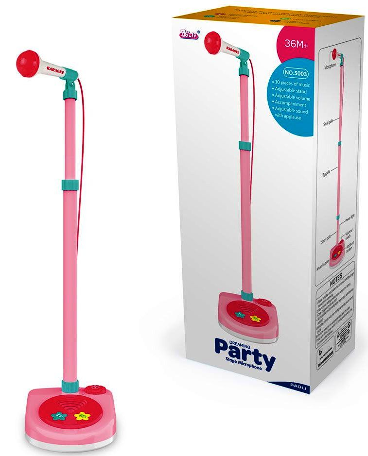 Baoli Party Микрофон на стойка, 10 мелодии
