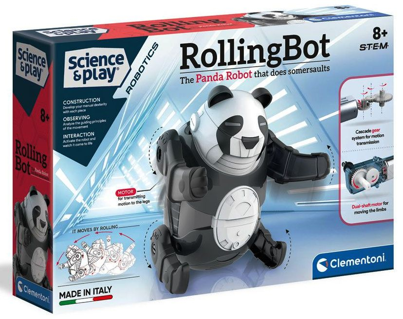 CLEMENTONI Търкалящ се Робот Панда ROLLING BOT