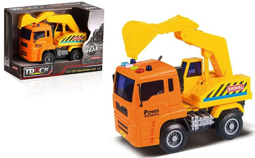 OCIE The Feel of Real Камион с кран-багер със звук и светлина