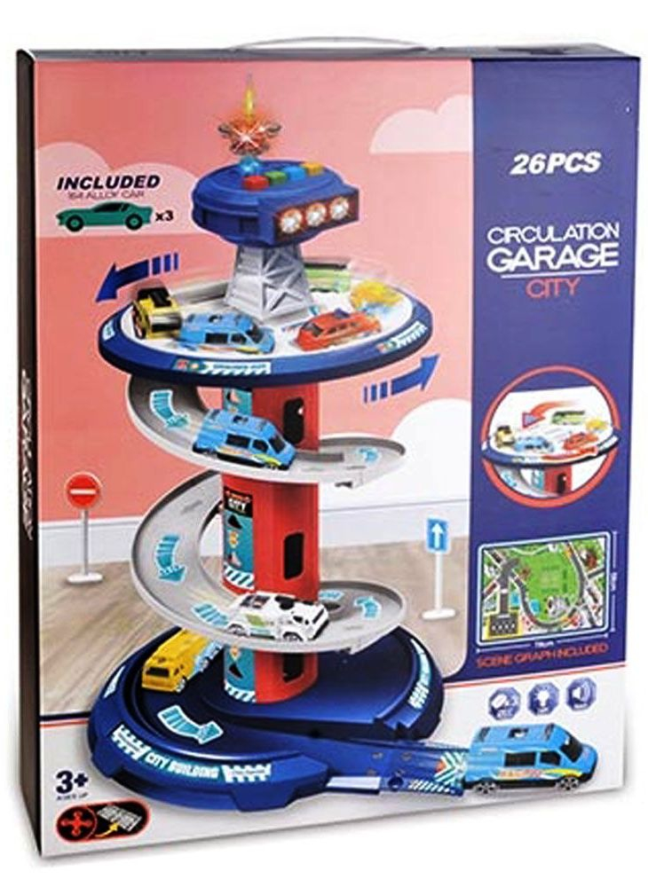 OCIE Six Six Zero Паркинг-спирала/кула с 3 коли и звуци, 26 части