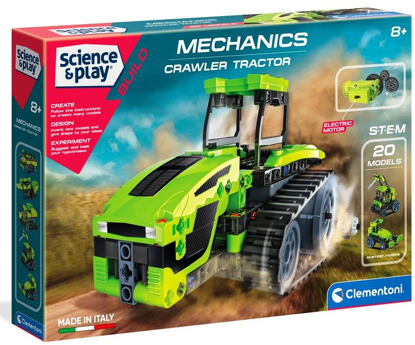 CLEMENTONI MECHANICS LABORATORY Конструктор Трактори, 250 части