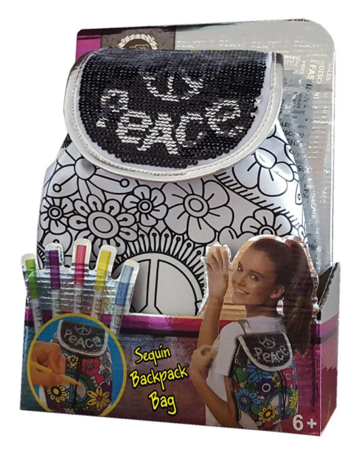 Раница за оцветяване с пайети