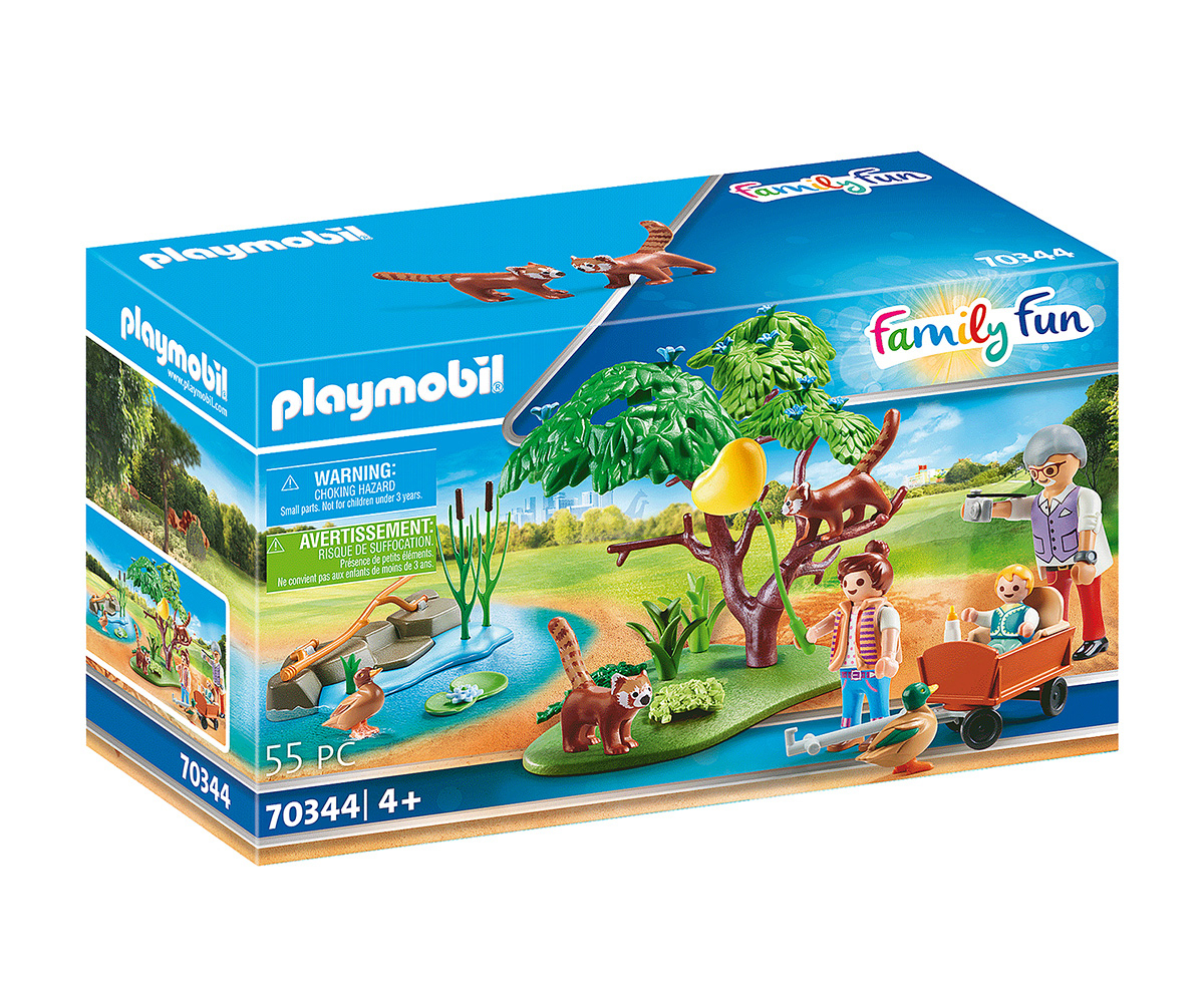 Playmobil - Занимателен игрален комплект Местообитание на червената панда, 55 елемента