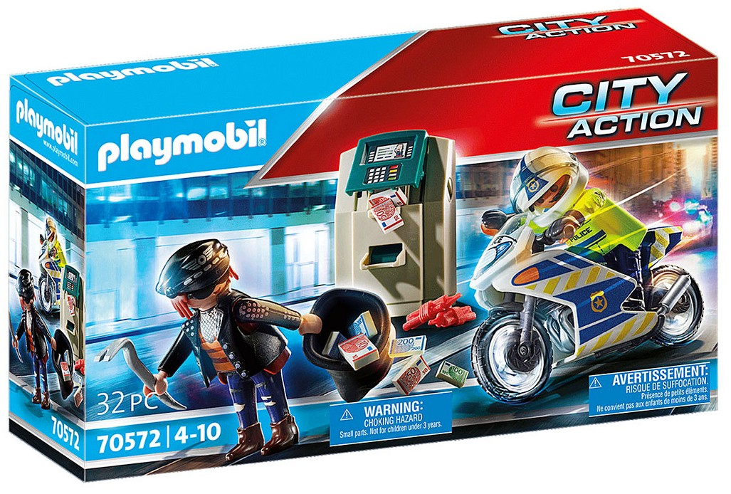 Playmobil -Занимателен комплект за игра Преследване на банков обирджия