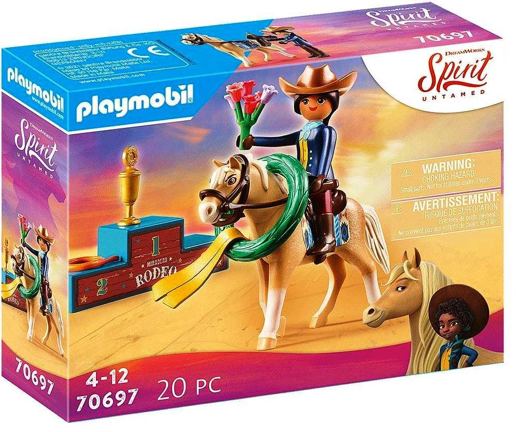 Playmobil - Занимателен комплект за игра Пру на родео в Мирадеро, 20 елемента