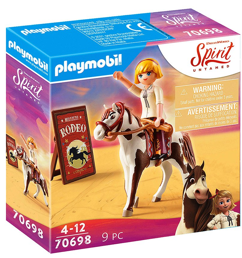 Playmobil - Занимателен комплект за игра Абигейл на родео в Мирадеро, 9 елемента