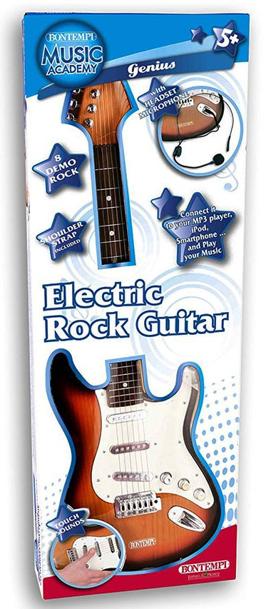Bontempi - Комплект Електрическа китара + микрофон за глава
