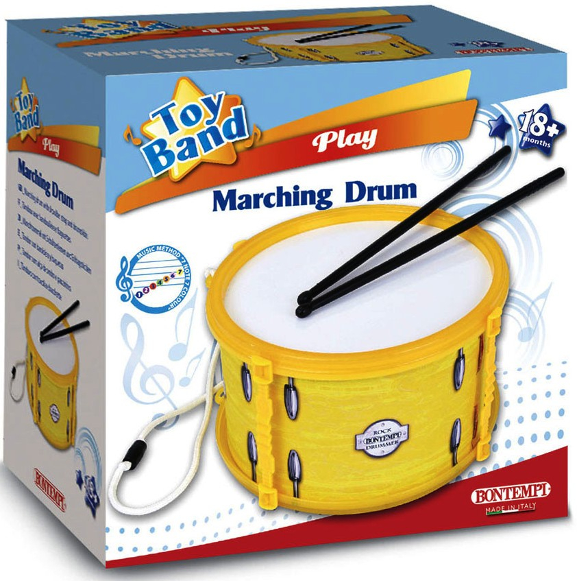 Bontempi - Жълт Барабан с палки