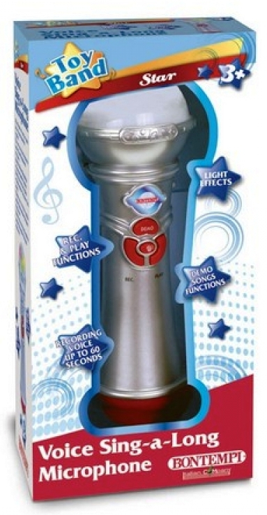 Bontempi - Микрофон с функция за запис и възпроизвеждане + светлини