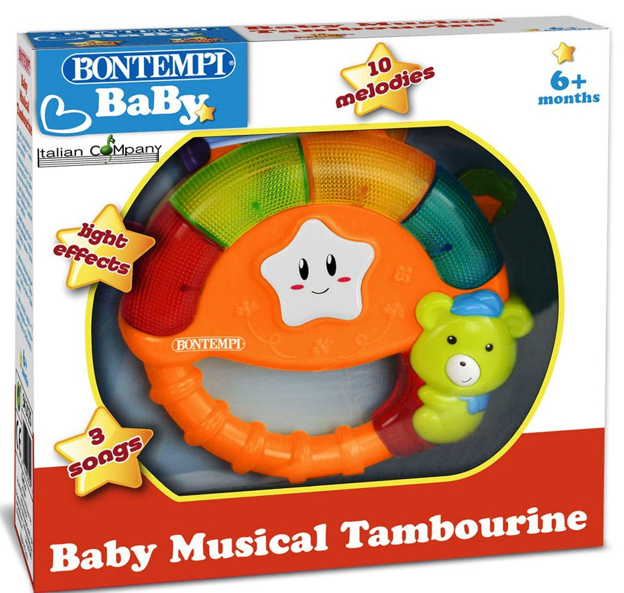 Bontempi - Бебешко дайре, 3 песни, 10 мелодии + светлини