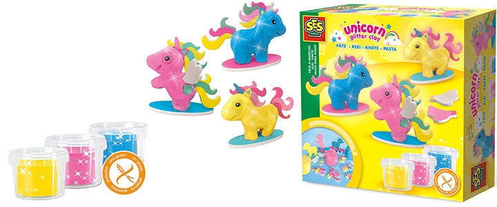 SES - Еднорози от пластелин без глутен