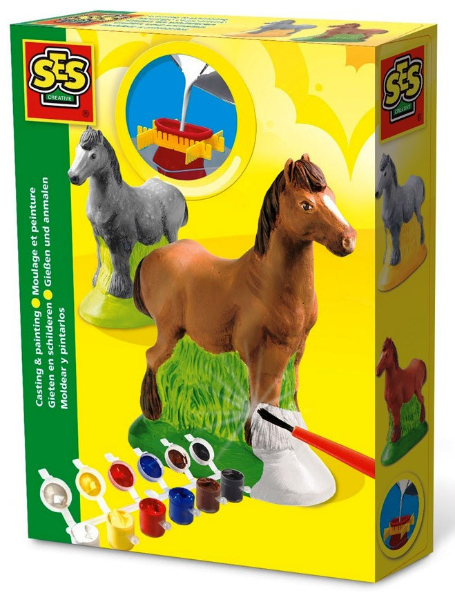 SES - Отливки от гипс , Коне + цветни боички