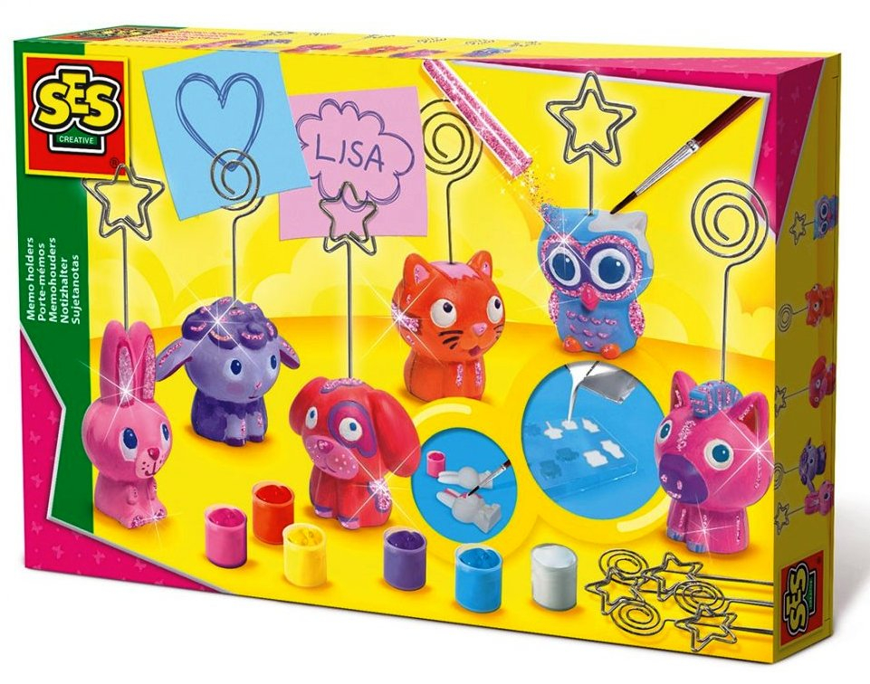 SES - Отливки от гипс, Поставки за бележки + цветни боички