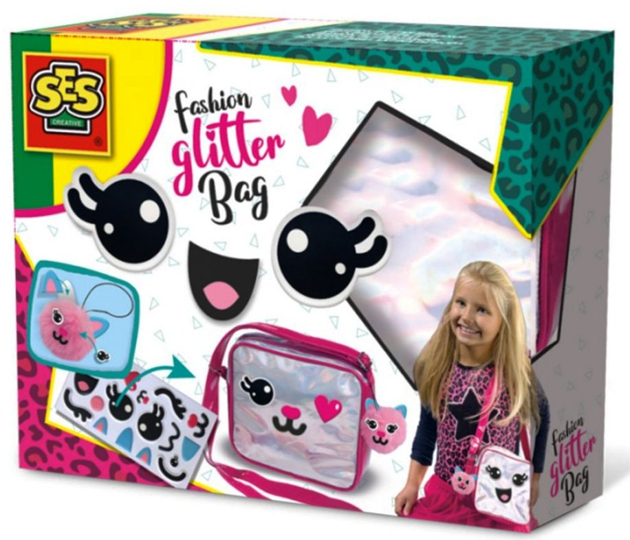 SES - Модерна чанта с брокат