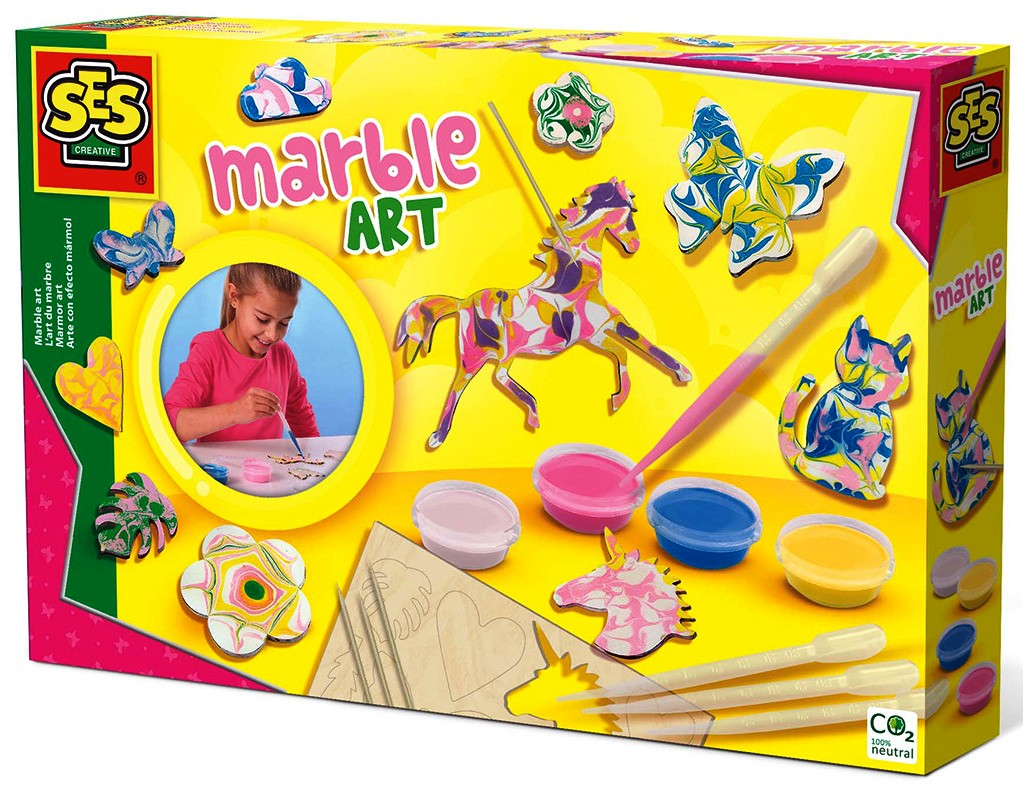 SES - Комплект за оцветяване с мраморен ефект