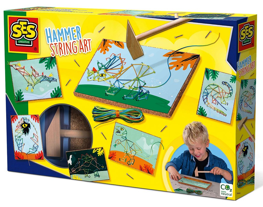 SES -Комплект за изкуство с конци и чукче